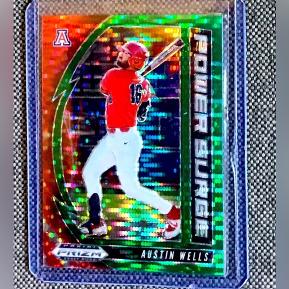 Austin Wells 2023 Donruss #83 Austin Wells Orange Holo Rated Prospect RC - Picture 4 of 4